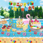 Hegbolke 4 Pack Summer Beach Tablecloths - Hawaiian Decorations Disposable Plastic Table Cover for Summer Beach Swimming Pool Birthday Baby Shower