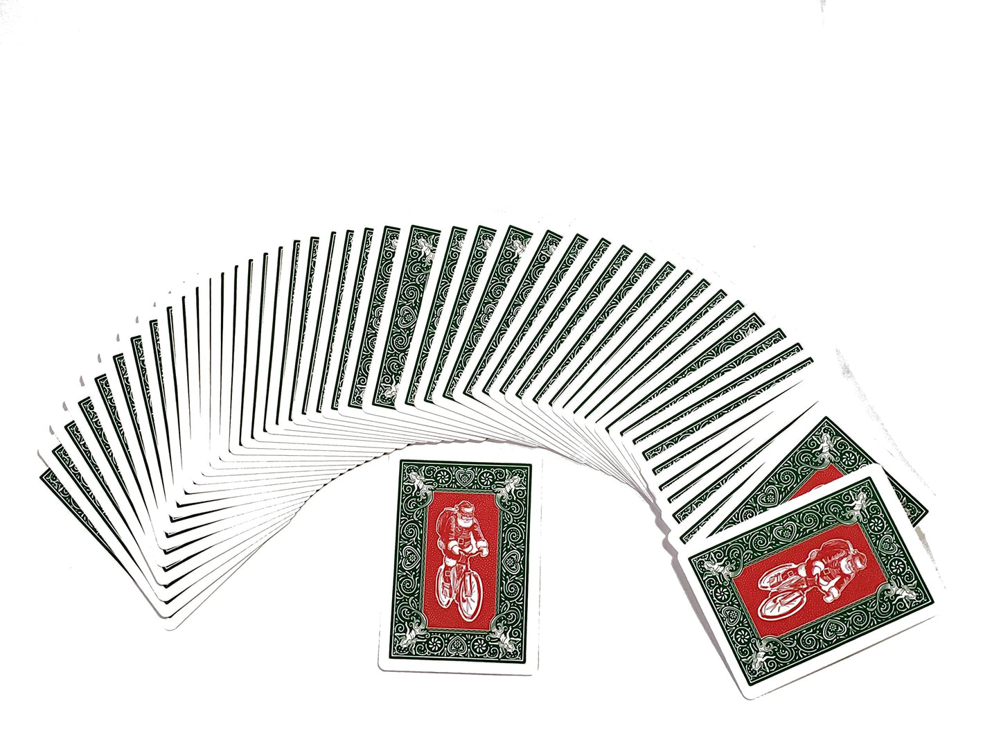 Bicycle Green Back Red Santa Playing Cards