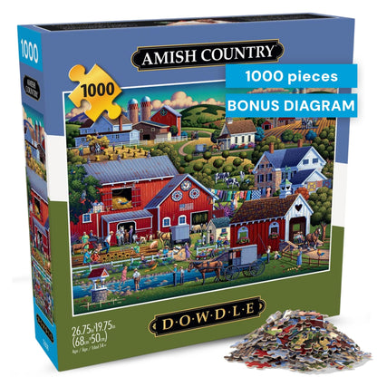 Buffalo Games - Eric Dowdle Amish Country - 1000 Piece Puzzle for Adults