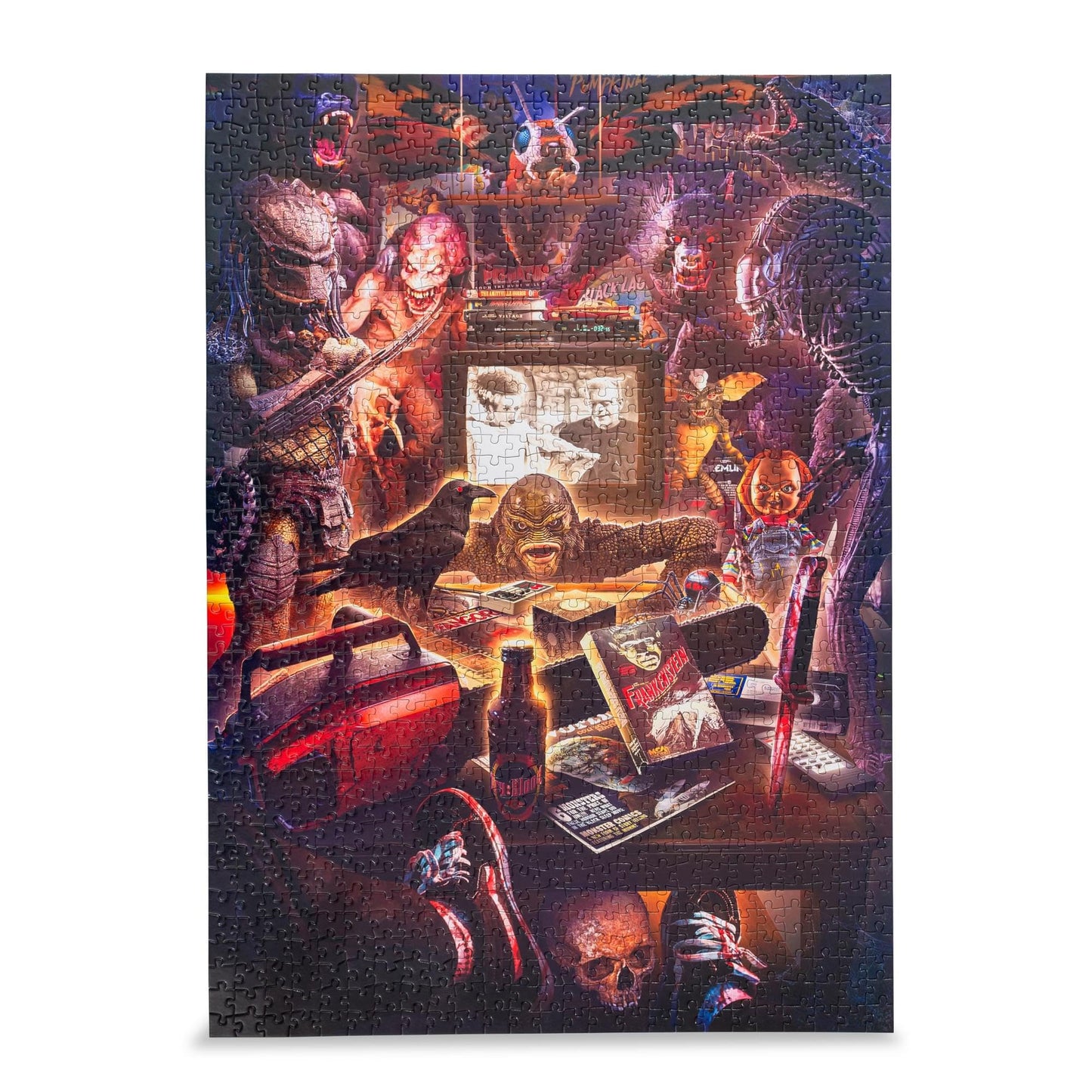 Monster Mayhem 1000-Piece Jigsaw Puzzle By Rachid Lotf | Fun Brain Teaser, Toys & Games | 28 x 20 Inches