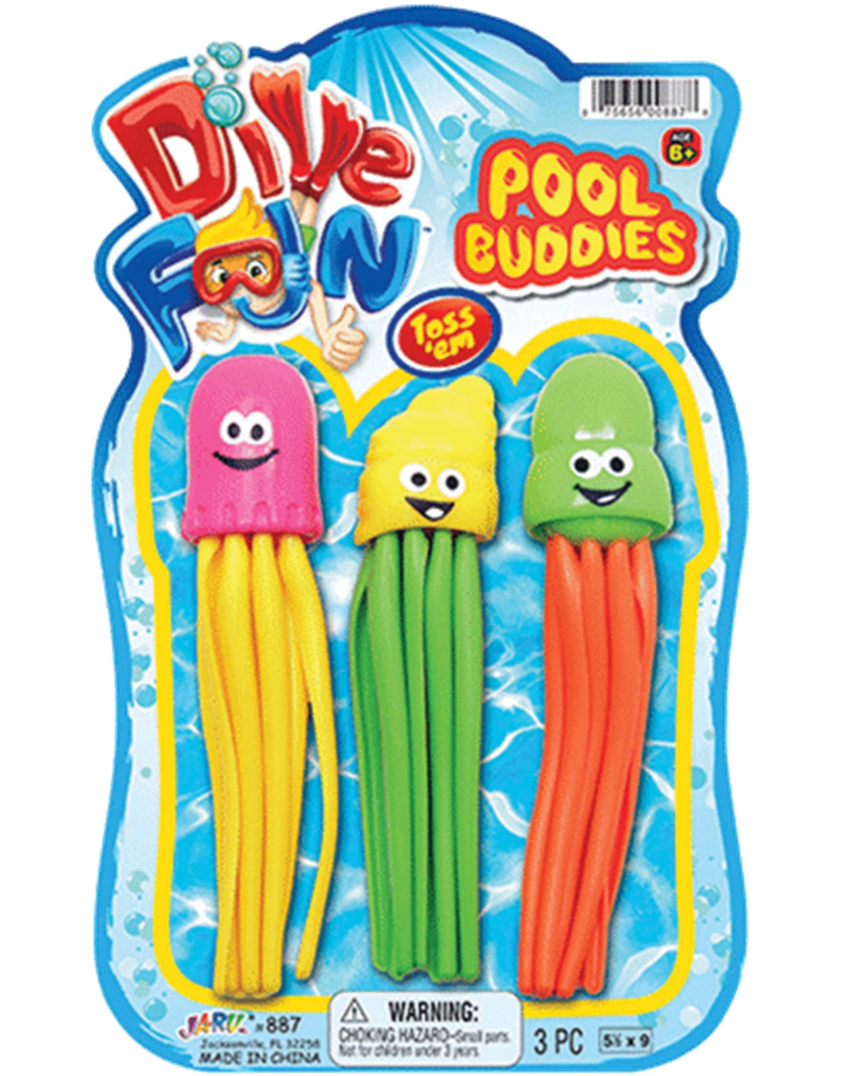 JA-RU Dive Fun Pool Buddies Diving Toy Set 887-1A