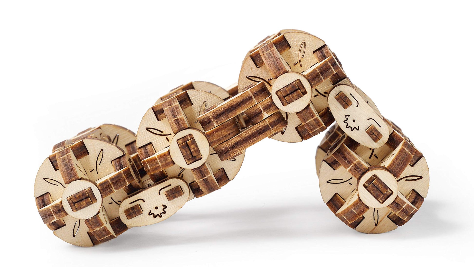 UGEARS Flexi-Cubus Brainteaser, 3D Mechanical Model, Wooden Puzzle - Ideal Gift for Adults and Teens
