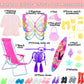 MCZQXW 40 Psc Doll Swimsuits Set, Bikini Clothes and Accessories for 11.5 inch Girl Doll Beach Bathing Outfits, Fishtail Skirt, Beach Chair
