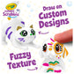 Crayola Scribble Scrubbies Glam Pack (4 Pets), Washable Pet Care Toy & Coloring Animal Craft Kit, Gift for Kids, Playset for Girls & Boys, Ages 3+