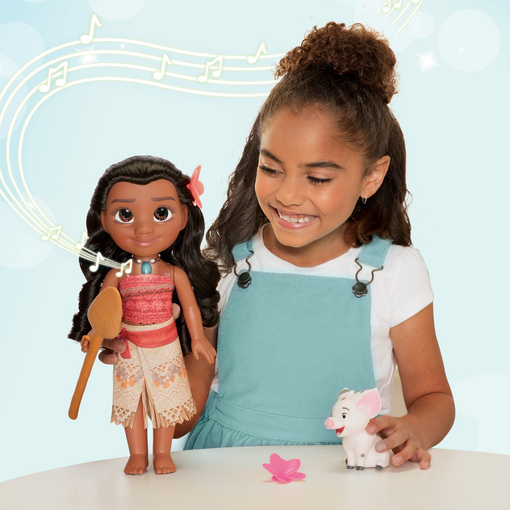 Disney Princess Moana & Pua Singing Doll - Moana Sings & Talks 'How Far I'll Go'!