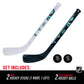Franklin Sports Seattle Kraken NHL Mini Hockey Stick Set - NHL Team Knee Hockey Stick and Ball Set - Two Player Stick Set - Great Toy for Kids