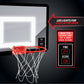 BLACK SERIES The LED Light-Up Basketball 18 Inch Hoop Sports Game with Mini Ball for Indoor/Outdoor Play During The Day or Night -Slam Dunk Approved