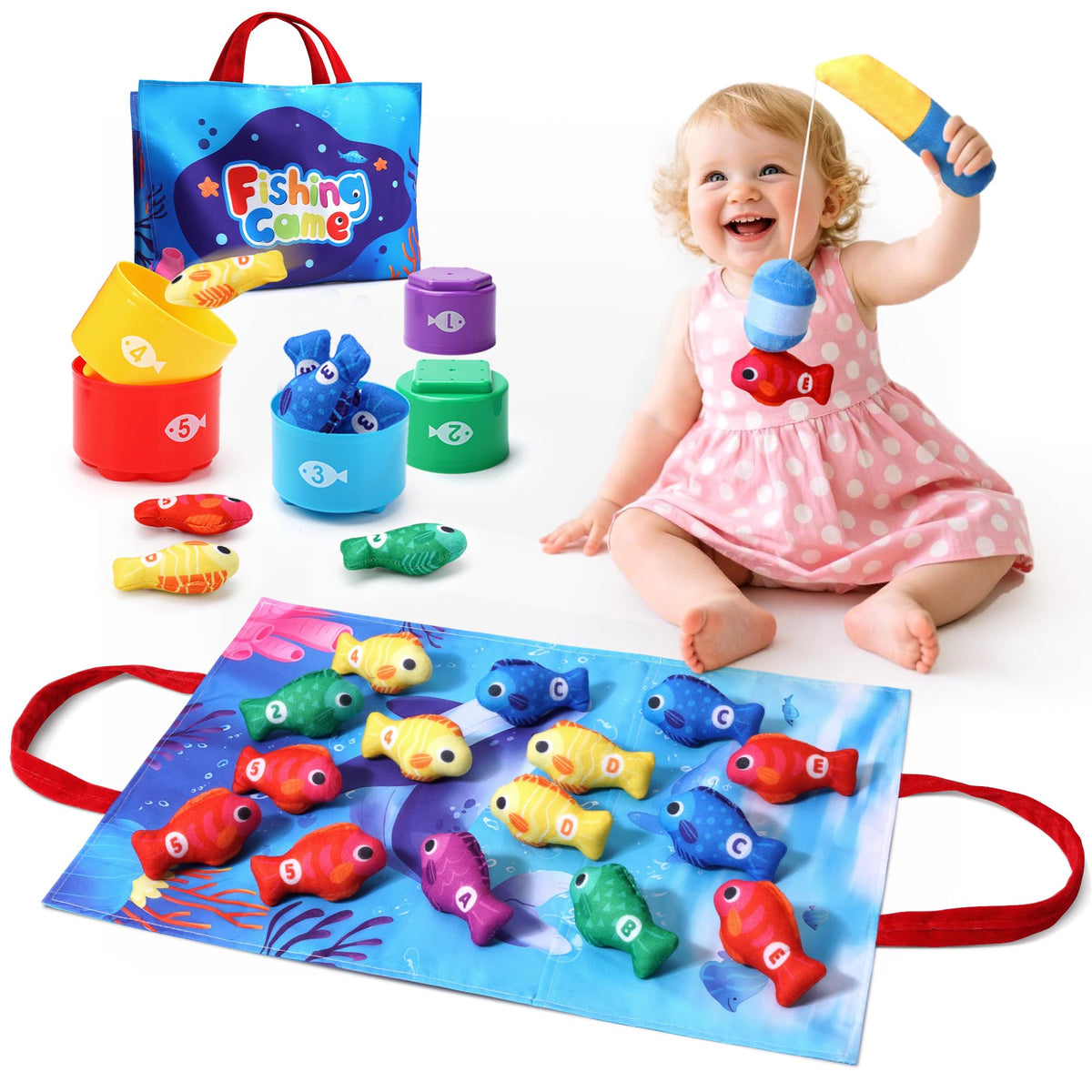 Vahome Montessori Fishing Set