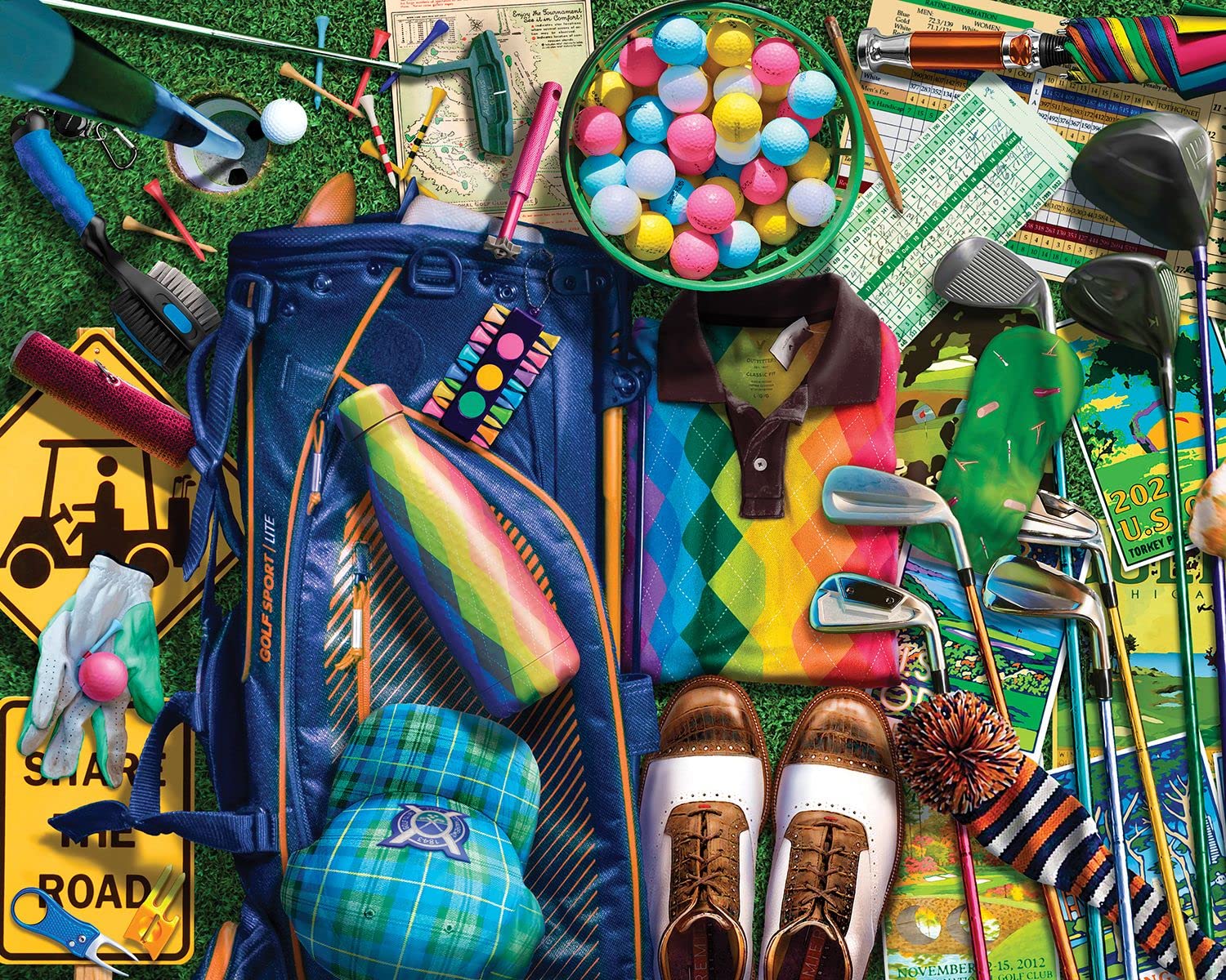 Springbok Par for the Course 1000 Piece Golf Jigsaw Puzzle for Adults
