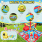 Whubefy Inflatable Water Slide, Bounce House Obstacle Course, 8 in 1 Waterslide Bounce House for Kids 14.3x14.3 FT Multi Jumping House with Jump Area