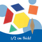 Learning Resources Plastic Pattern Blocks 250 Set - Classroom Must Haves, Math Teaching Tools, Homeschool Supplies, Math Manipulatives