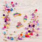 Make It Real: Rainbow Dream Jewelry Kit - Create 3 Unique Charm Bracelets & A Ring, 123 Pieces, Includes Play Tray, All-in-One, DIY Colorful Bead