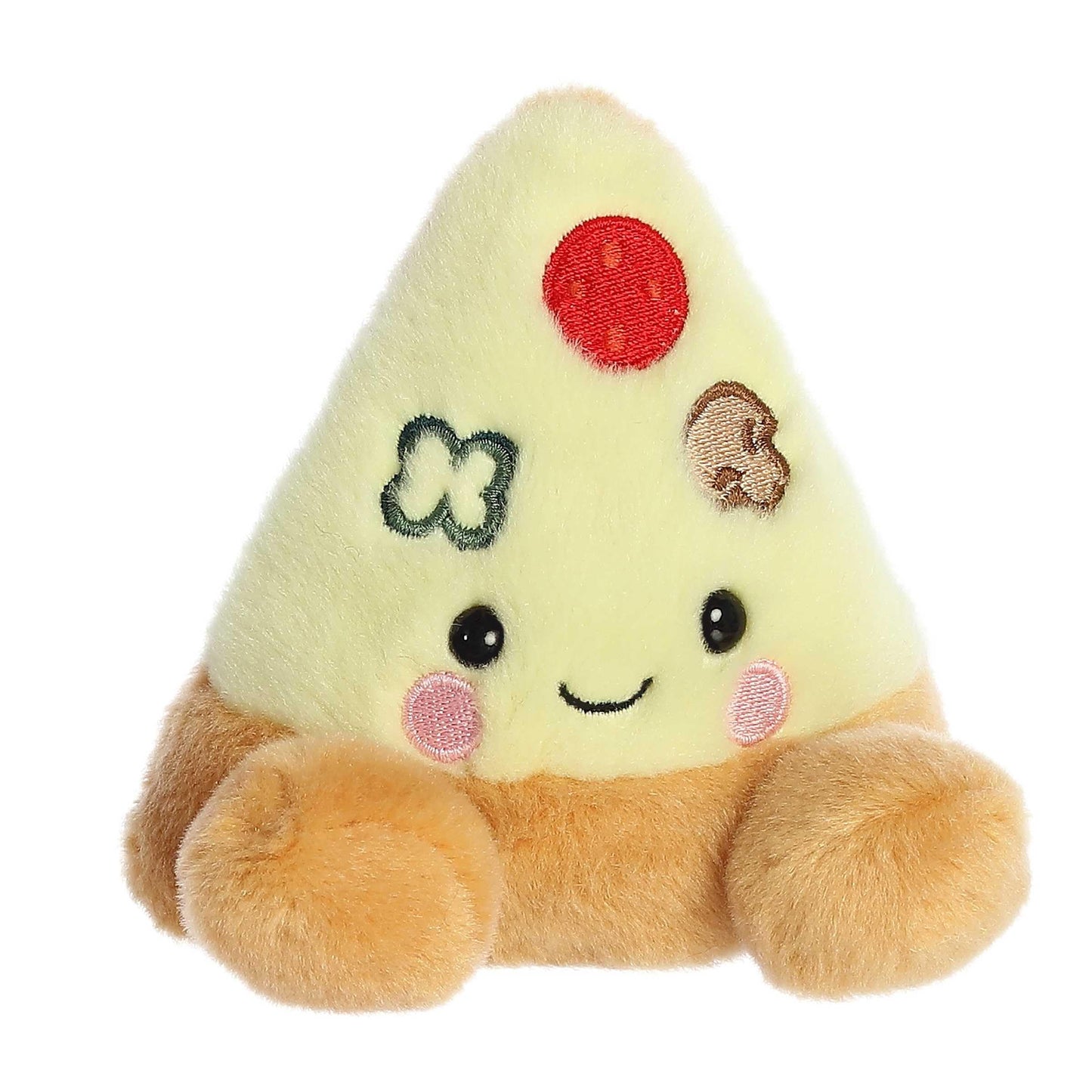 Aurora® Adorable Palm Pals™ Peppa Pizza Slice™ Stuffed Animal - Fun Collectible Plush for Kids and Adult Collectors - Perfect for Decorating Rooms