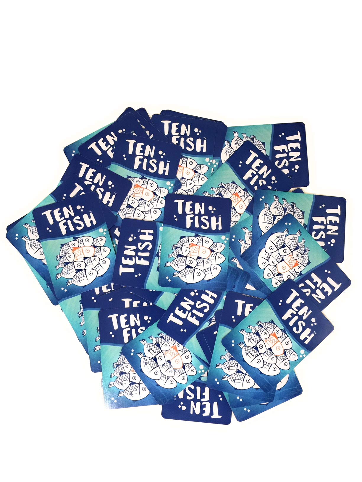 Ten Fish Math Card Game - Family Friendly Educational Cool Math Games for Kids - Elementary and Kindergarten Learning Activities Help Boys and Girls