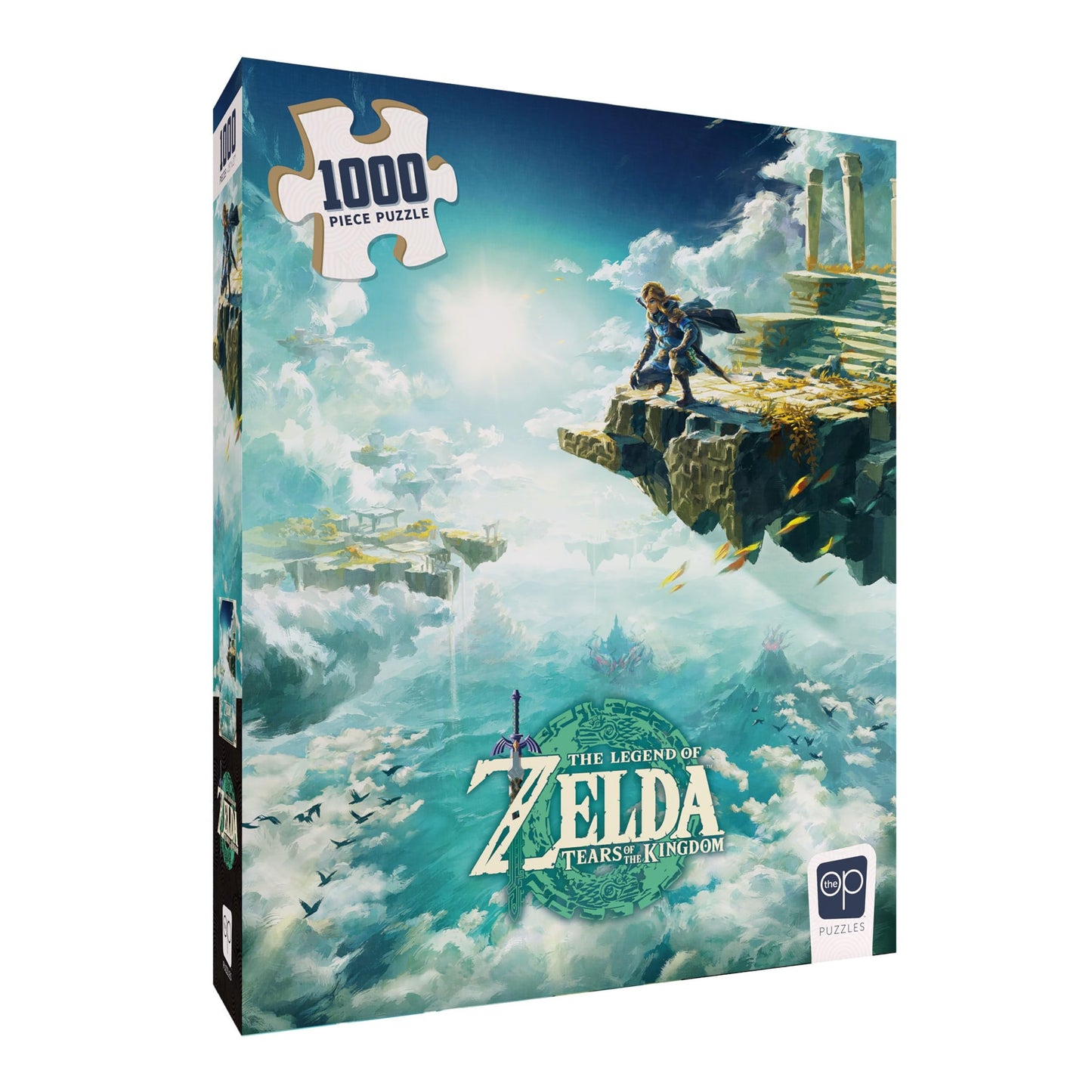 The Legend of Zelda Tears of The Kingdom 1000 Piece Jigsaw Puzzle | Collectible Puzzle Featuring Link from The Legend of Zelda Video Game | Officially