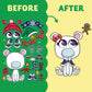 JOYIN 36 Pcs Christmas Make-a-face Sticker Sheets Make Your Own Xmas Characters Mix and Match Sticker with Full Body Design Reindeer, Snowman, Elf
