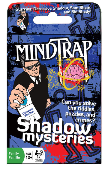 Outset Media - Mind Trap Shadow Mysteries - The Ultimate Crime Mystery Card Game - Includes 54 Cards, Ages 12+