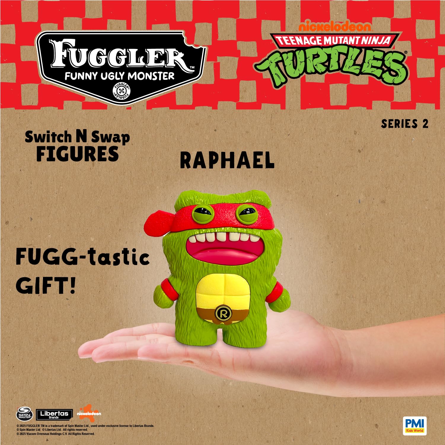 P.M.I. Fuggler Season 2 Switch N’ Swap Collectible Figures Creepy Plush Toys with Swappable Accessories Weird Expressions Oddball Chaos 1-Pack (Switch