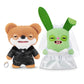 Fuggler Wedding Fuggs 9-Inch Plush 2-Pack by ZURU - Funny Ugly Monster Stuffed Animals with Human-Like Teeth & Tooth Ring, Collectible Plush for Kids