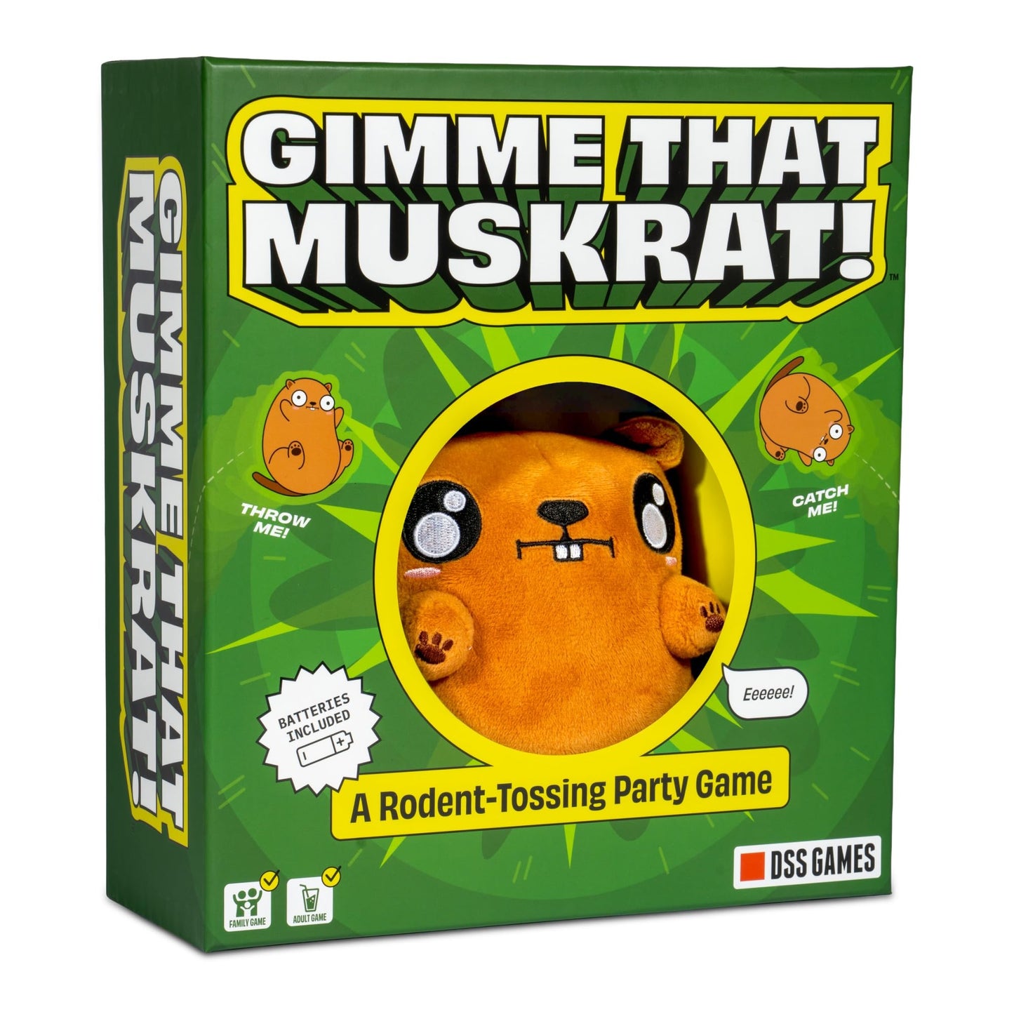 Gimme That Muskrat | A Rodent Tossing Party Game | Fun for Adults & Kids