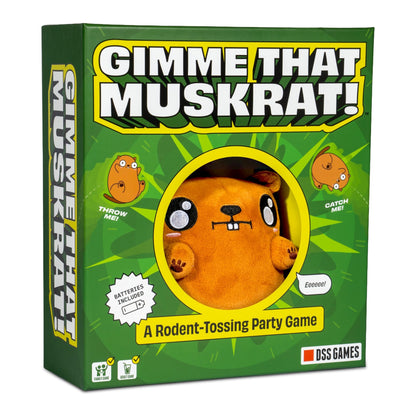 Gimme That Muskrat | A Rodent Tossing Party Game | Fun for Adults & Kids