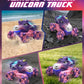 1:18 Pink Unicorn Monster Truck with Spray,120 Min Runtime,Gift for Girl 3+