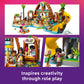LEGO Friends Family Vacation Beach Resort Pretend Play Building Toy - Adventure Storytelling Playset with Dolphin Toys and Sea Turtles - Creative