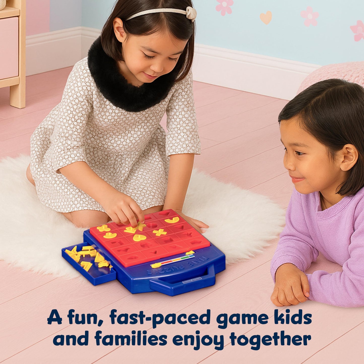 Winning Fingers Shape Toy Puzzle Game - Pop Up Board Game with Shape Puzzles - Two Players Concentration Games Puzzle Board Matching Game