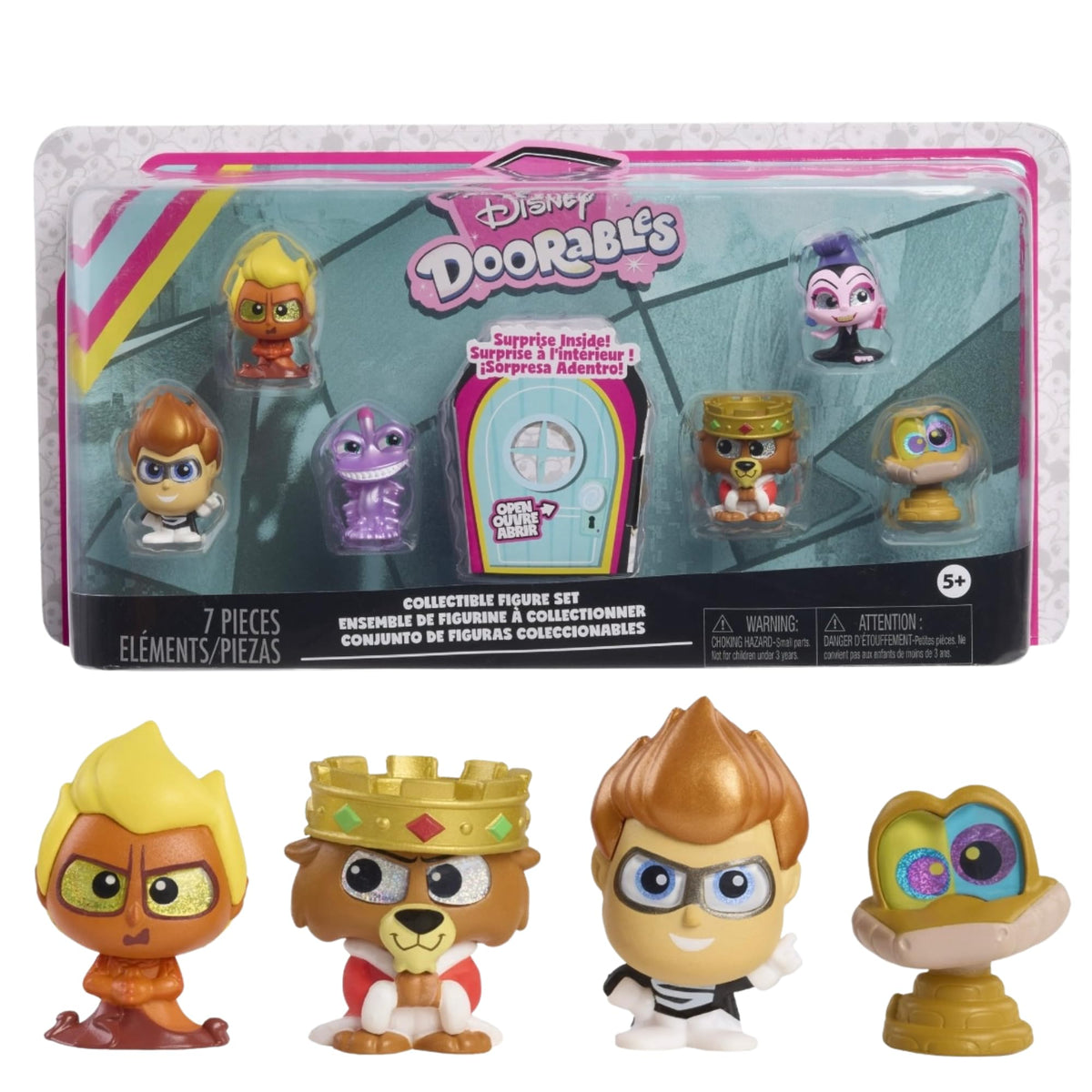 Disney Doorables Collectible Figure Set, 7 Pieces Mini Figures, Limited Edition