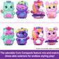 Polly Pocket Dolls and Playset, Set Sail Kitty Compact, Travel Toy with 1 Micro Doll, Pet Cats, Food & Fashion Styling Accessories