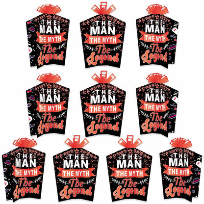 The Man The Myth The Legend Table Centerpieces Red and Black Table Decorations Dad Birthday Theme Decor for Husband Father Man Father’s Day