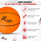 Majestic Hoops Mini Basketballs - 4 Pack of 5” Mini Basketballs with Pump - Replacement Balls for Over-the-Door Hoops - Ideal for Indoor Play
