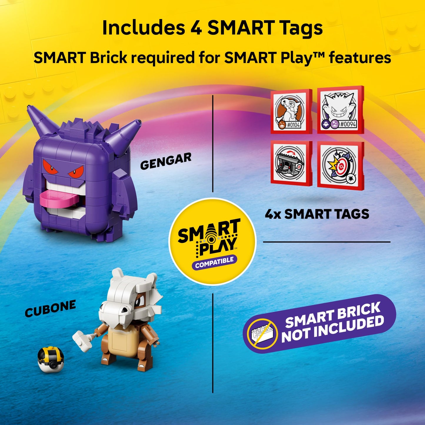 LEGO Pokémon SMART Play: Cubone and Gengar's Spooky Showdown 72166