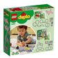 LEGO DUPLO Town Train Tracks Expansion Set 10882 - Building Block Railway Toys for Toddlers, Duplo Train Collection, Learning Through Play