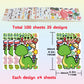100 Sheets Make Your Own Animal Face Stickers for Kids 25 Designs