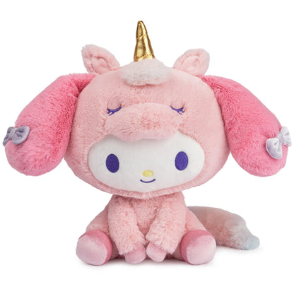GUND Sanrio My Melody 9.5-Inch Plush Toy with Pink Unicorn Outfit; Ages 1+
