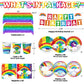 Rainbow Birthday Party Supplies Rainbow Theme Party Decorations for Boy, Include Tablecloth Banner Plate Napkin Cups