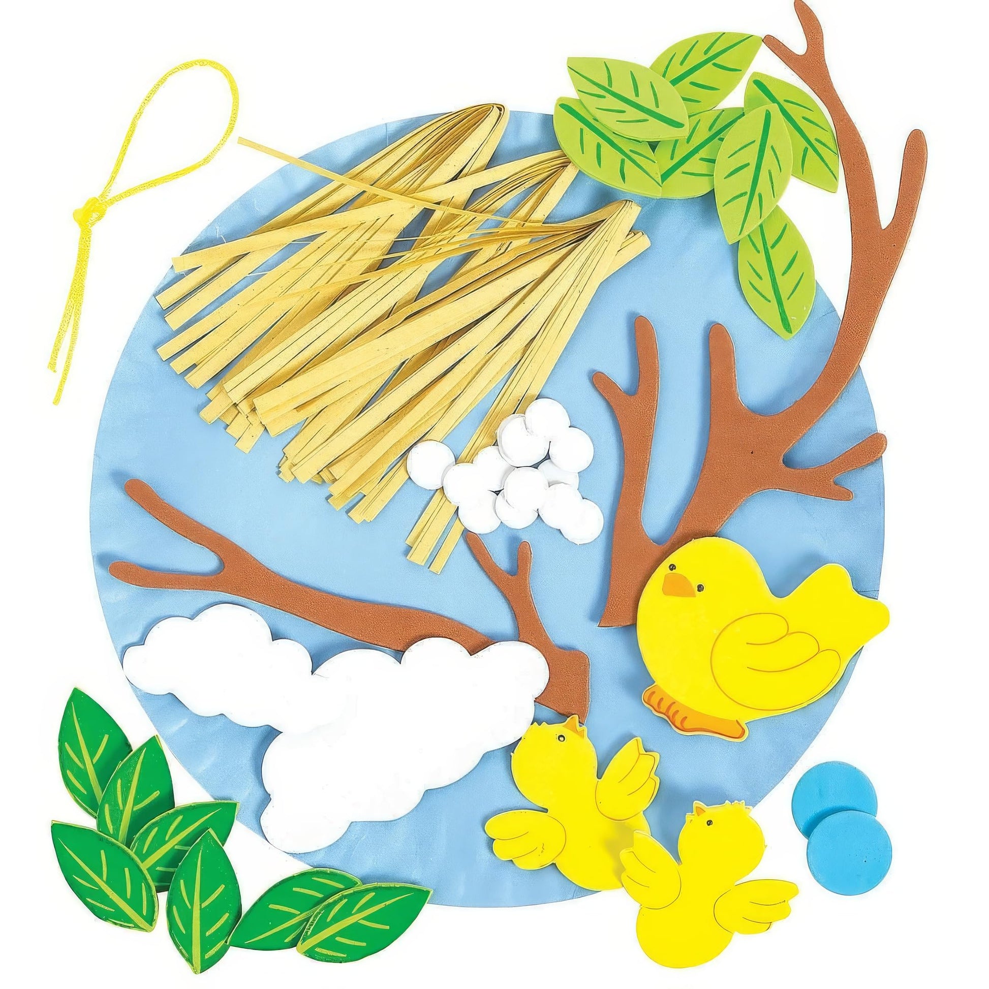 Spring Bird's Nest Paper Plate Craft Kit - Crafts for Kids and Fun Home Activities