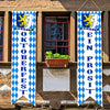 Blulu Oktoberfest Decorations Oktoberfest Banner Sign October Festival Party Decorations Bavarian Check Flag Porch Welcome Banner Flags Decor