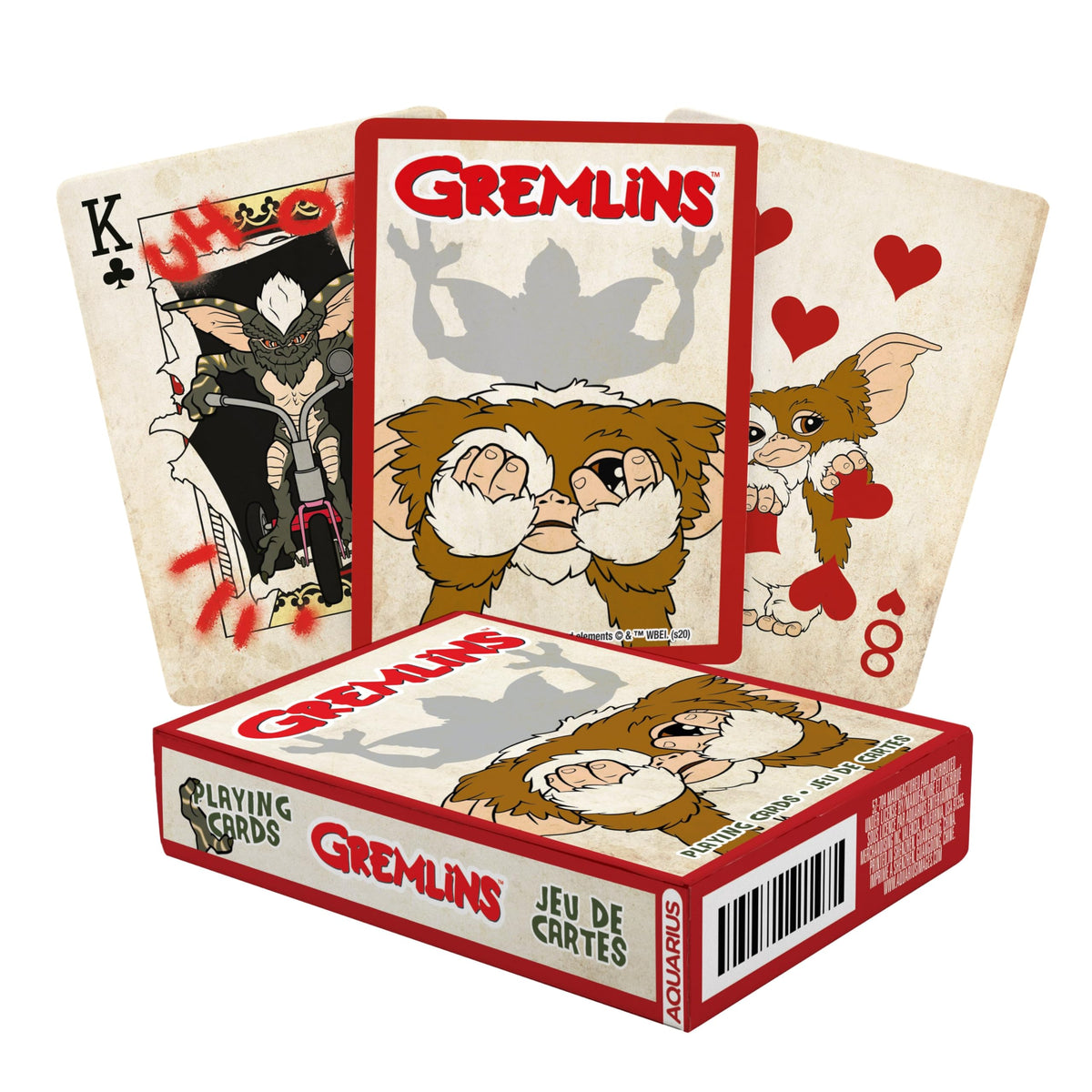 AQUARIUS Gremlins Playing Cards - Gremlins Themed Deck of Cards for Your Favorite Card Games - Officially Licensed Gremlins Merchandise & Collectibles