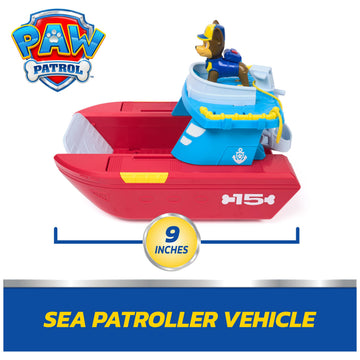 Paw Patrol Sea Patroller Vehicle with Chase and Shark Figure