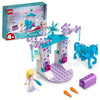 LEGO Disney Princess Elsa and The Nokk’s Ice Stable Building Toy 43209 Disney Frozen Toy with Buildable Toy Horse Figure and Mini Doll, Starter Bricks