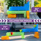 Simplay3 Rushing River Falls Multi-Level Outdoor Water Play Table, Expandable Splash Table for Toddlers and Kids Ages 1.5 to 6 - Includes 9