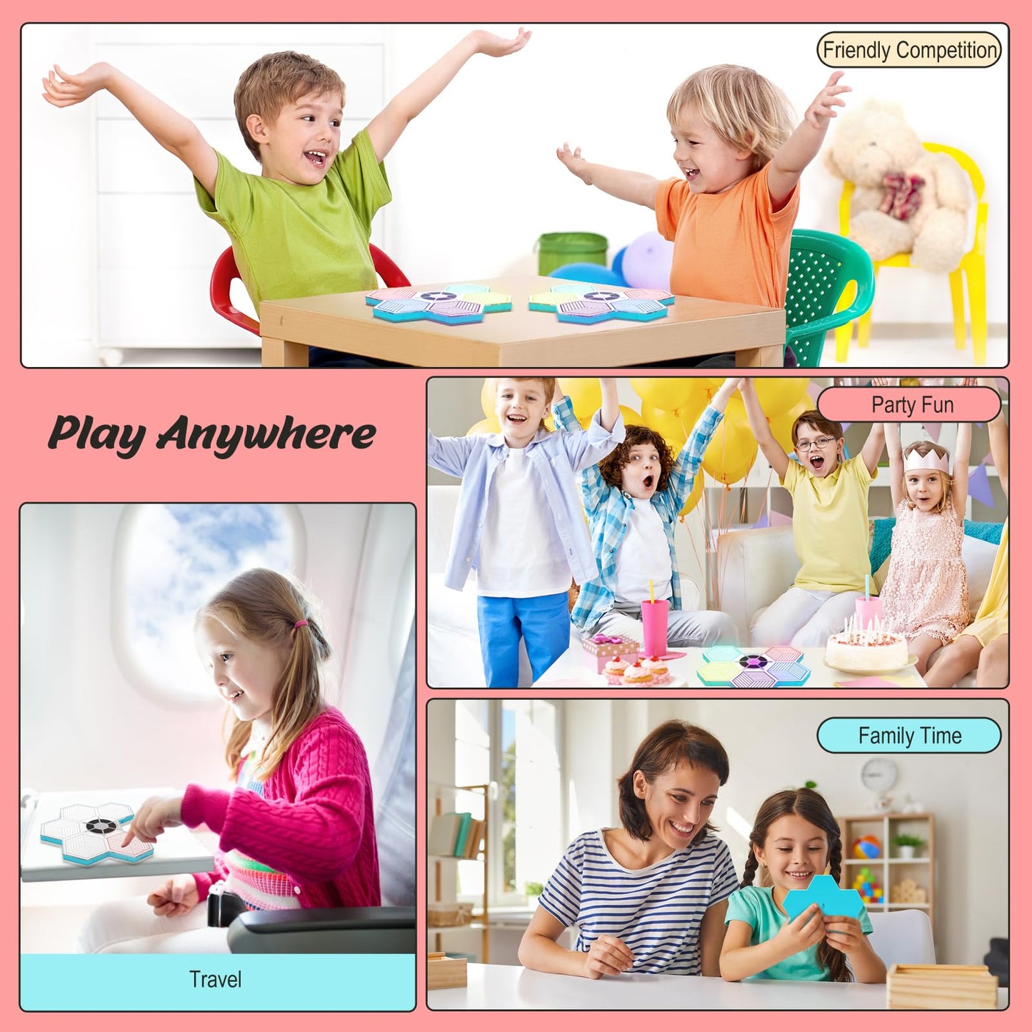 Yeaye Montessori Toys for Kids - 3 Fun Modes with 8 Level Challenges,Improved Hand Eye Coordination, Dynamic Memory, and Concentration, Screen