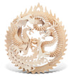Puzzled Lucky Dragon and Phoenix Wooden 3D Puzzle - Wooden Dragon and Phoenix Puzzle Toy, Educational DIY Phoenix and Dragon Puzzle, 3D Wooden Puzzle