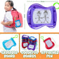 Bedwina Mini Magnetic Drawing Board for Kids - (Pack of 12) Backpack Keychain Clip Drawing Boards, Erasable Doodle Sketch Writing Pad Boys & Girls