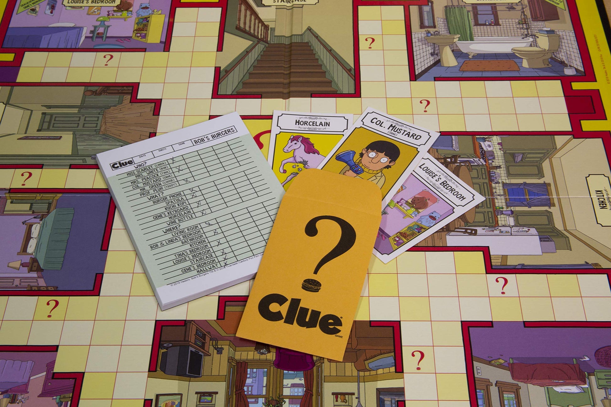 Clue Bobs Burgers Board Game | Themed Bob Burgers TV Show Clue Game | Officially Licensed Bob's Burgers Game | Solve The Mystery in This Unique Clue