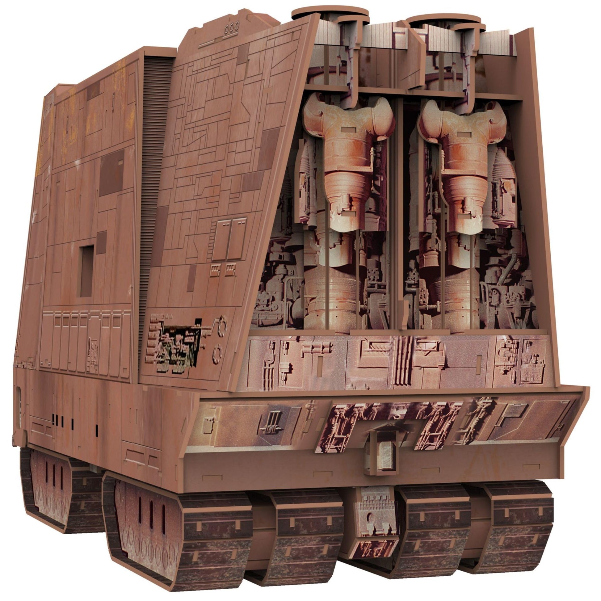 4D Cityscape Star Wars 3D Paper Model Kits (Mandalorian Sandcrawler)