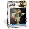 4D Puzzle - Star Wars: The Mandalorian: Boba Fett’s Starfighter - 130 Paper Model Kit for Teens and Adults - Ages 14+