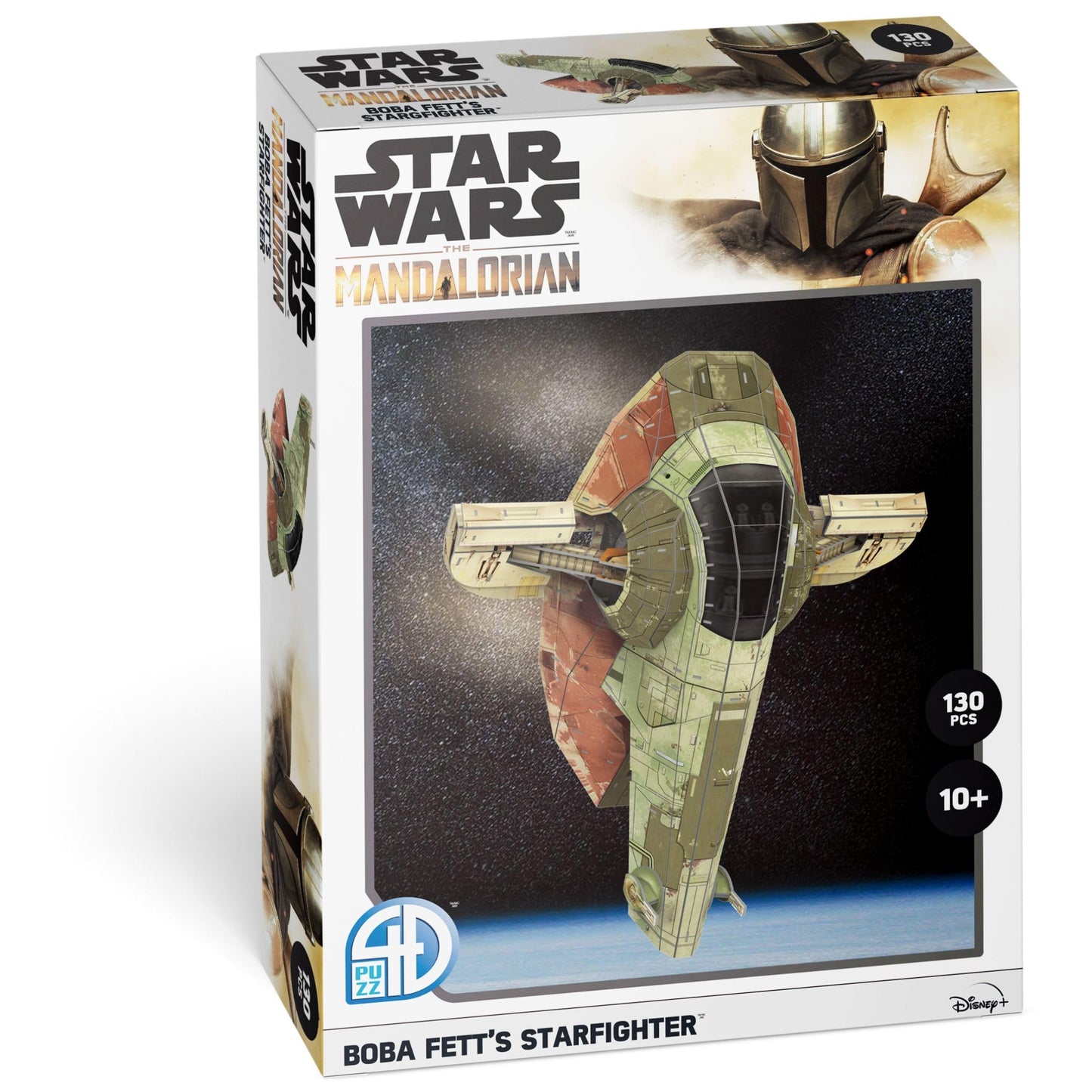 4D Puzzle - Star Wars: The Mandalorian: Boba Fett’s Starfighter - 130 Paper Model Kit for Teens and Adults - Ages 14+